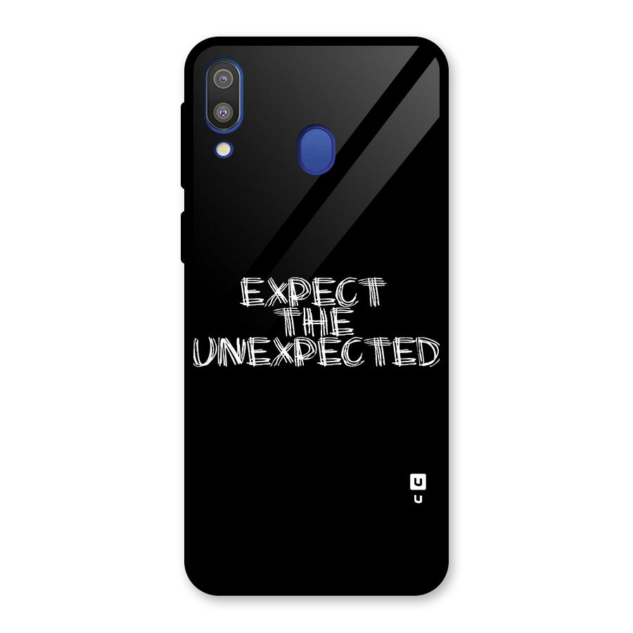 Expect The Unexpected Glass Back Case for Galaxy M20