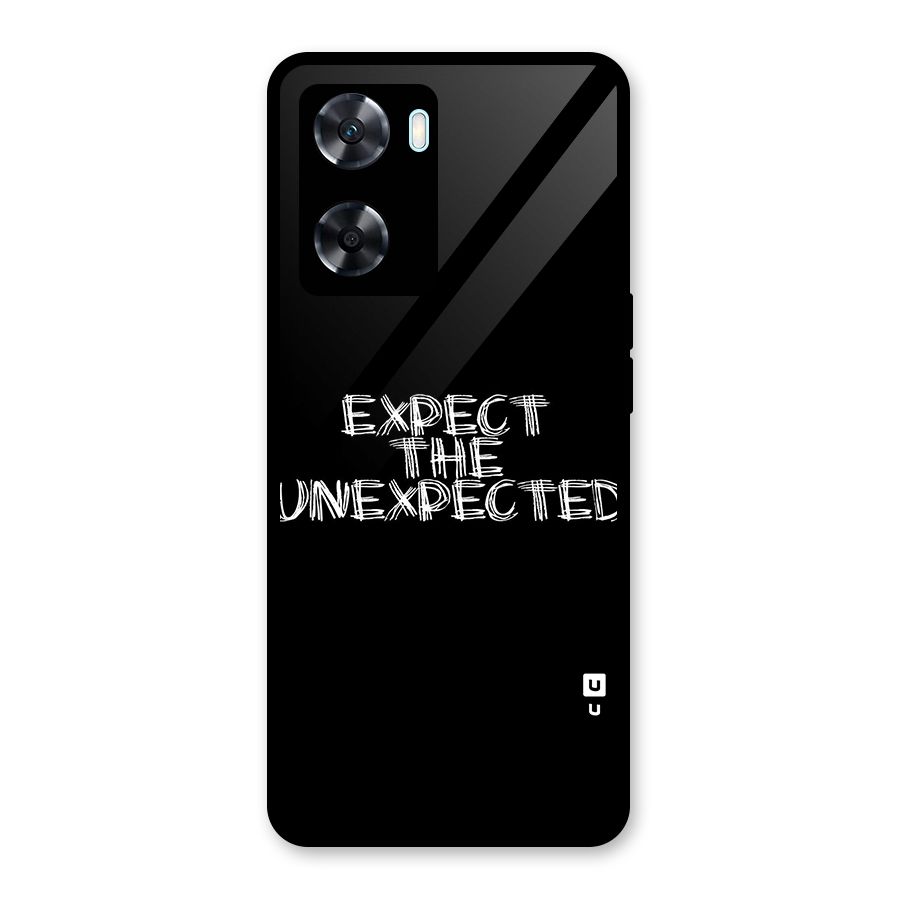 Expect The Unexpected Glass Back Case for Oppo A77