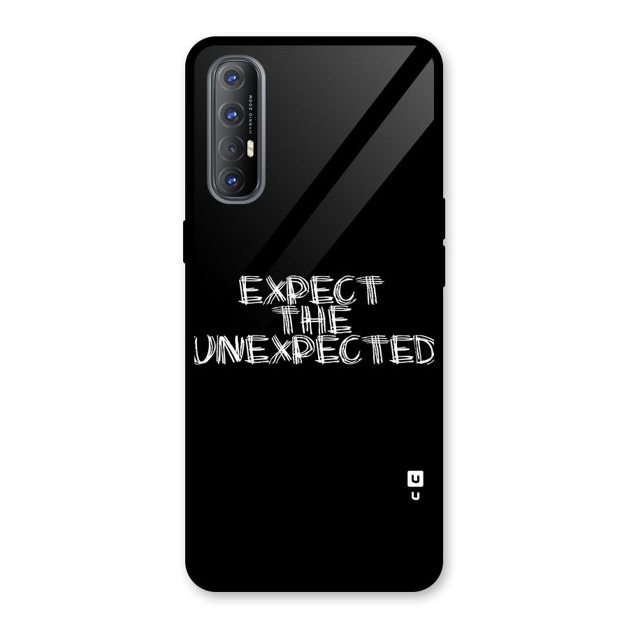 Expect The Unexpected Glass Back Case for Oppo Reno3 Pro