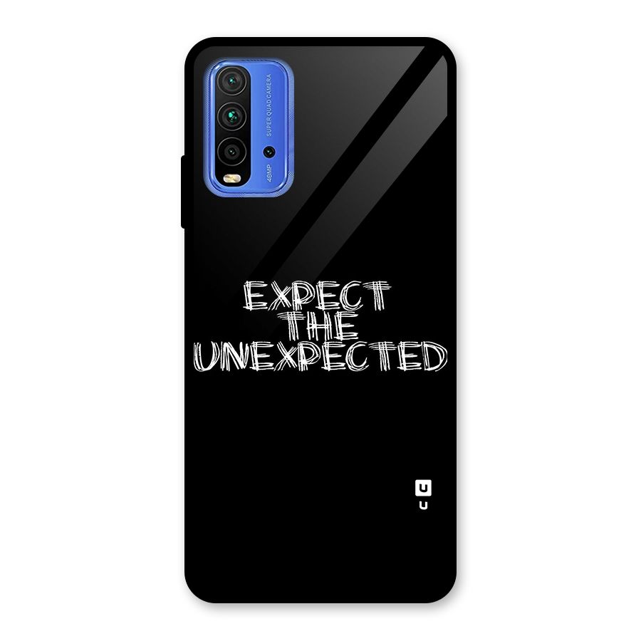 Expect The Unexpected Glass Back Case for Redmi 9 Power