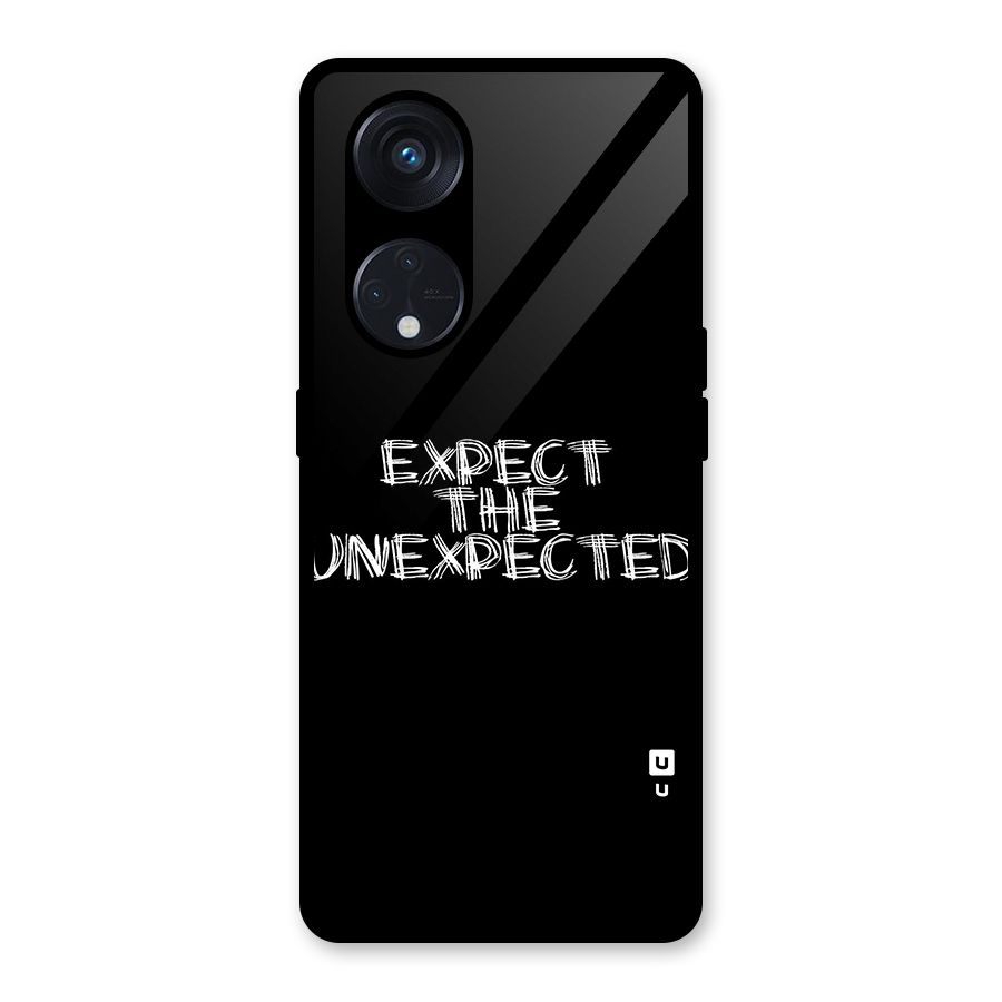 Expect The Unexpected Glass Back Case for Reno8 T 5G