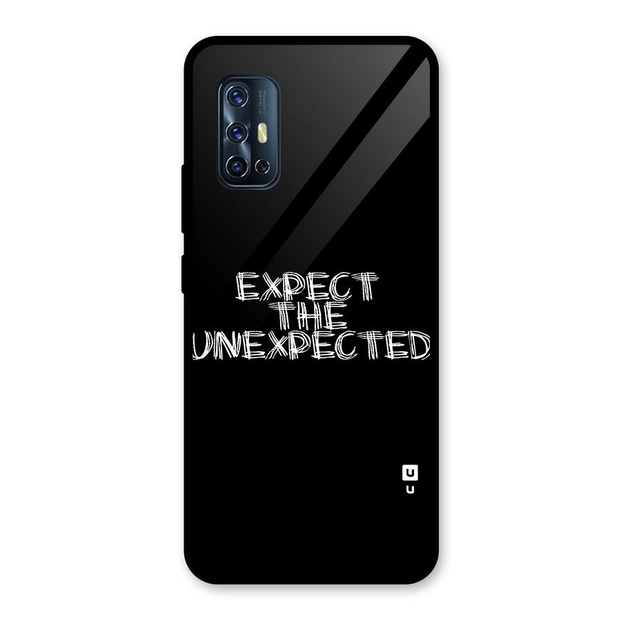 Expect The Unexpected Glass Back Case for Vivo V17