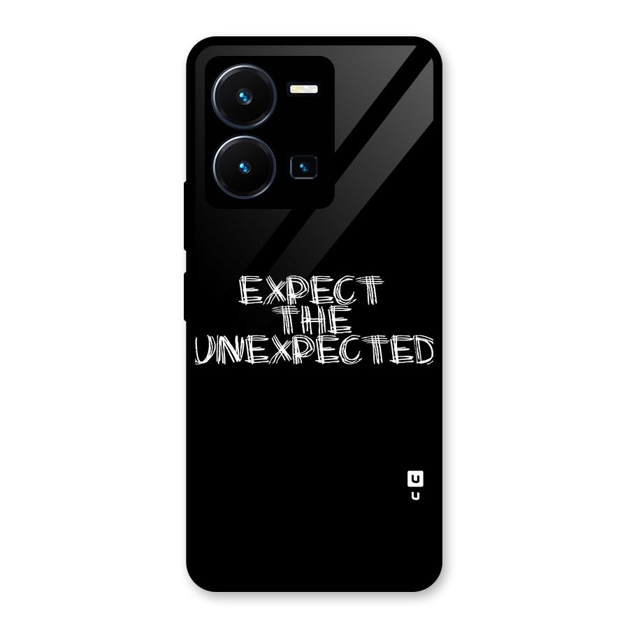 Expect The Unexpected Glass Back Case for Vivo Y35