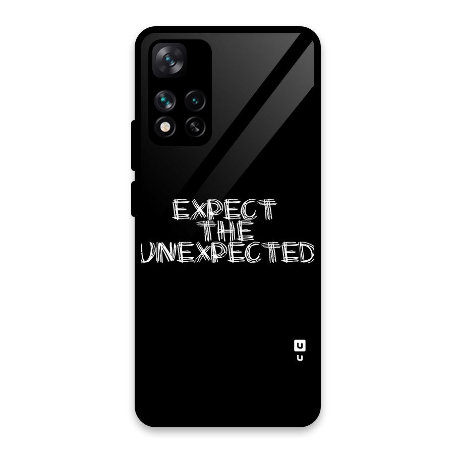 Expect The Unexpected Glass Back Case for Xiaomi 11i HyperCharge 5G