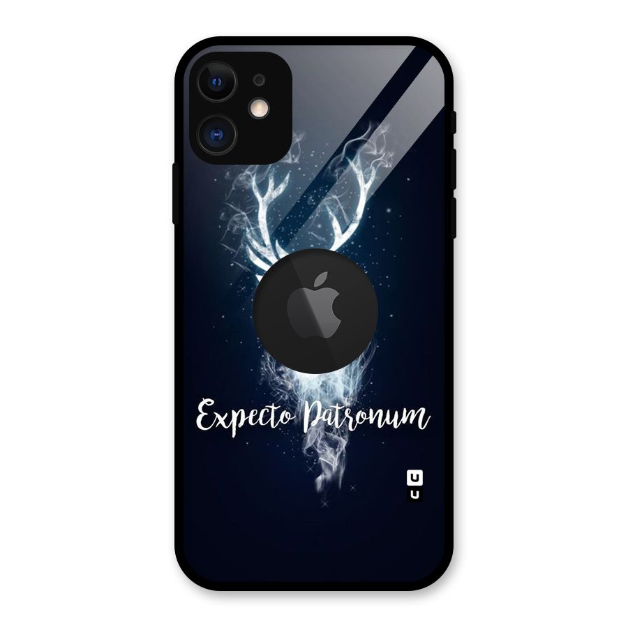 Expected Wish Glass Back Case for iPhone 11 Logo Cut