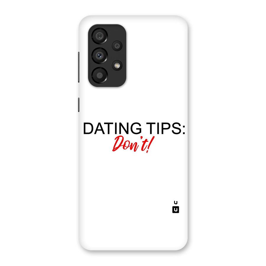 Expert Dating Tip Back Case for Galaxy A33 5G