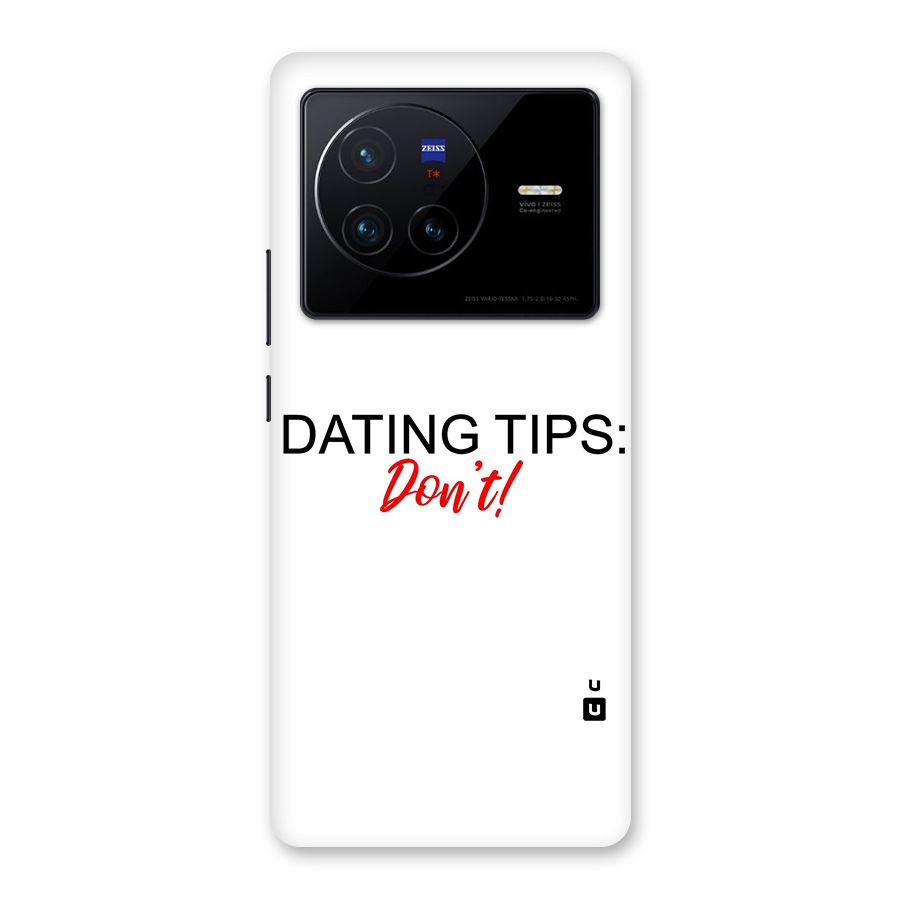 Expert Dating Tip Back Case for Vivo X80
