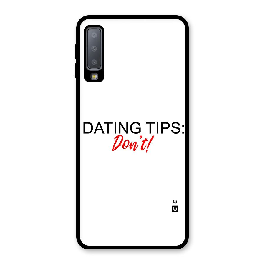 Expert Dating Tip Glass Back Case for Galaxy A7 (2018)