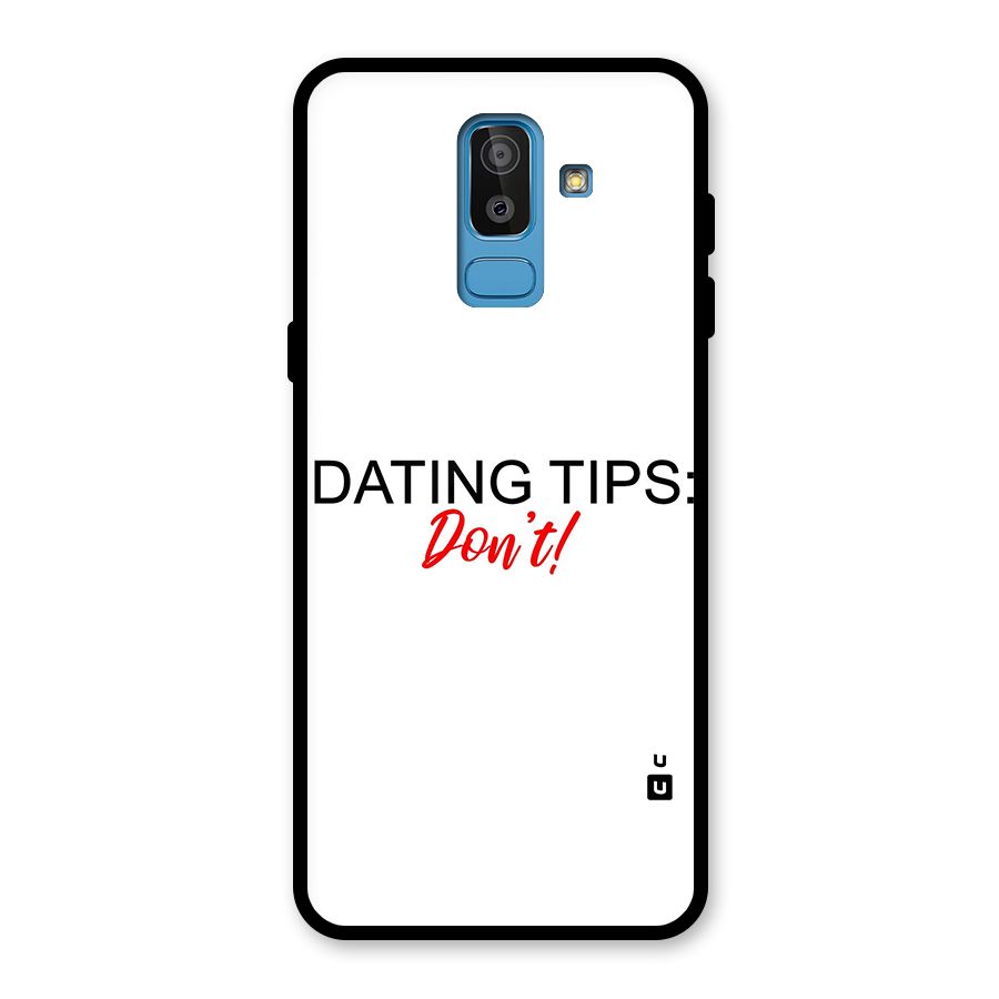 Expert Dating Tip Glass Back Case for Galaxy J8