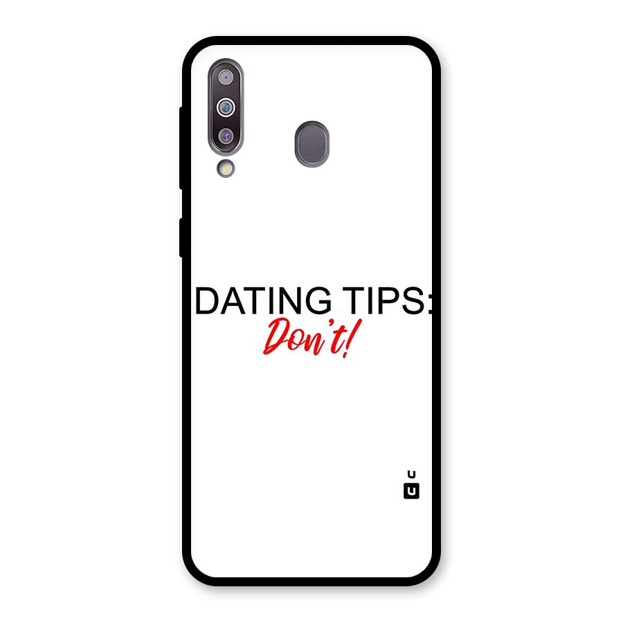 Expert Dating Tip Glass Back Case for Galaxy M30