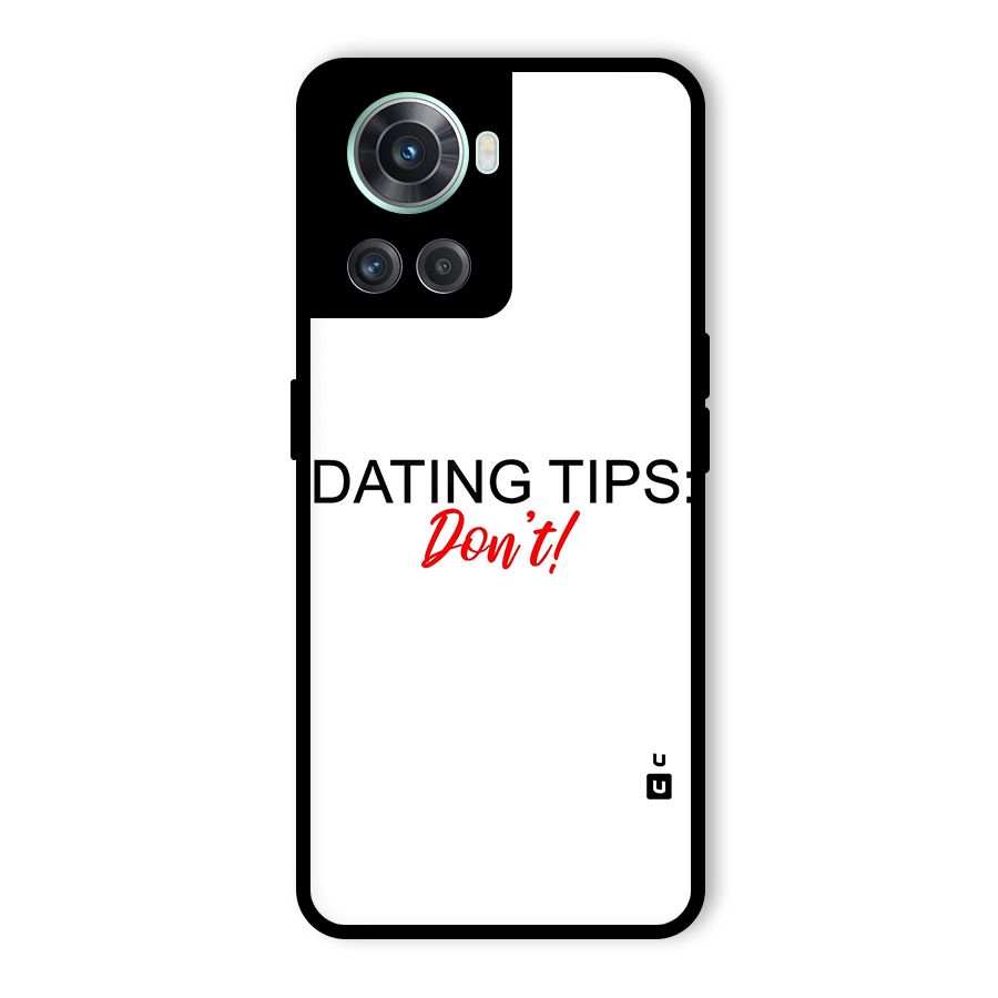 Expert Dating Tip Glass Back Case for OnePlus 10R
