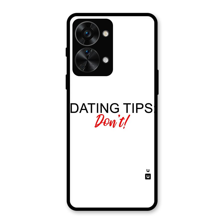 Expert Dating Tip Glass Back Case for OnePlus Nord 2T