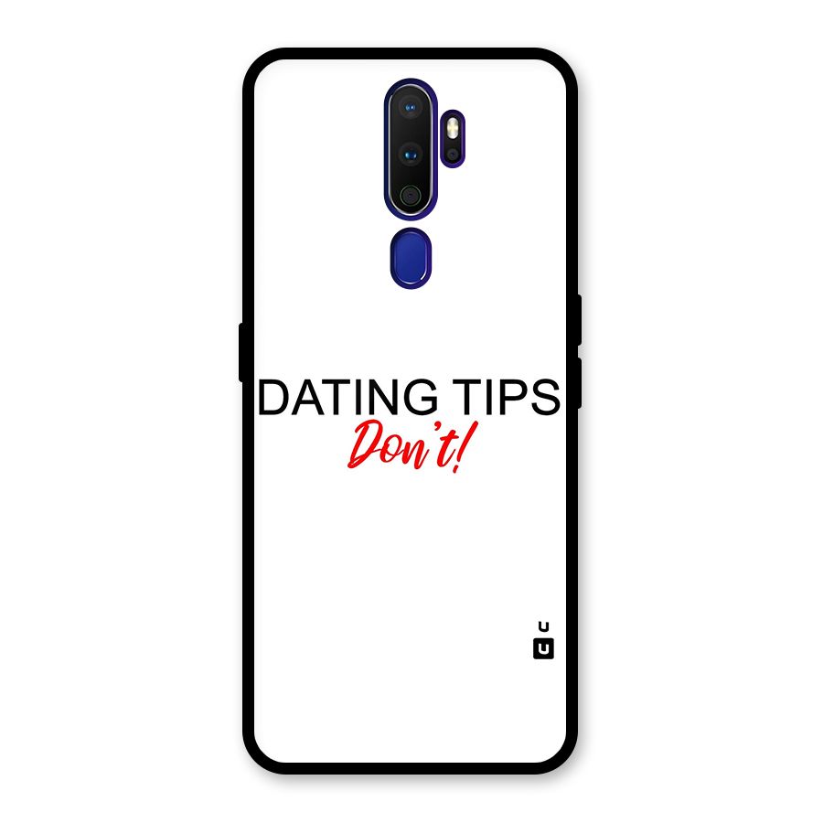 Expert Dating Tip Glass Back Case for Oppo A9 (2020)