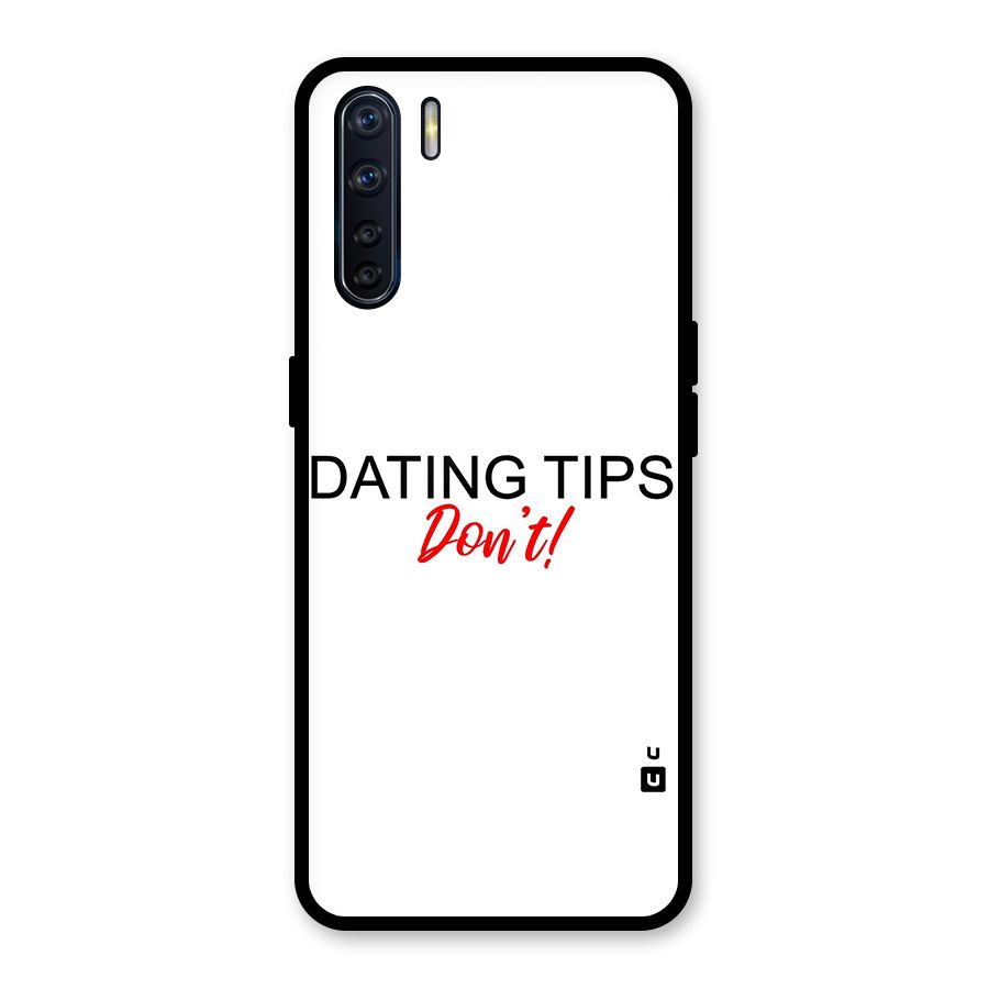 Expert Dating Tip Glass Back Case for Oppo F15