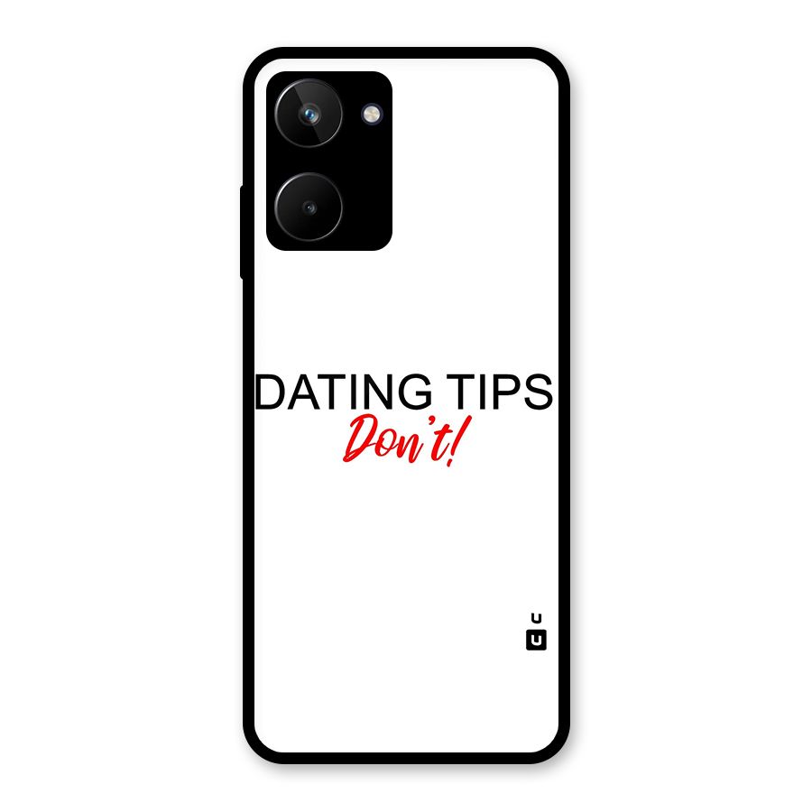 Expert Dating Tip Glass Back Case for Realme 10