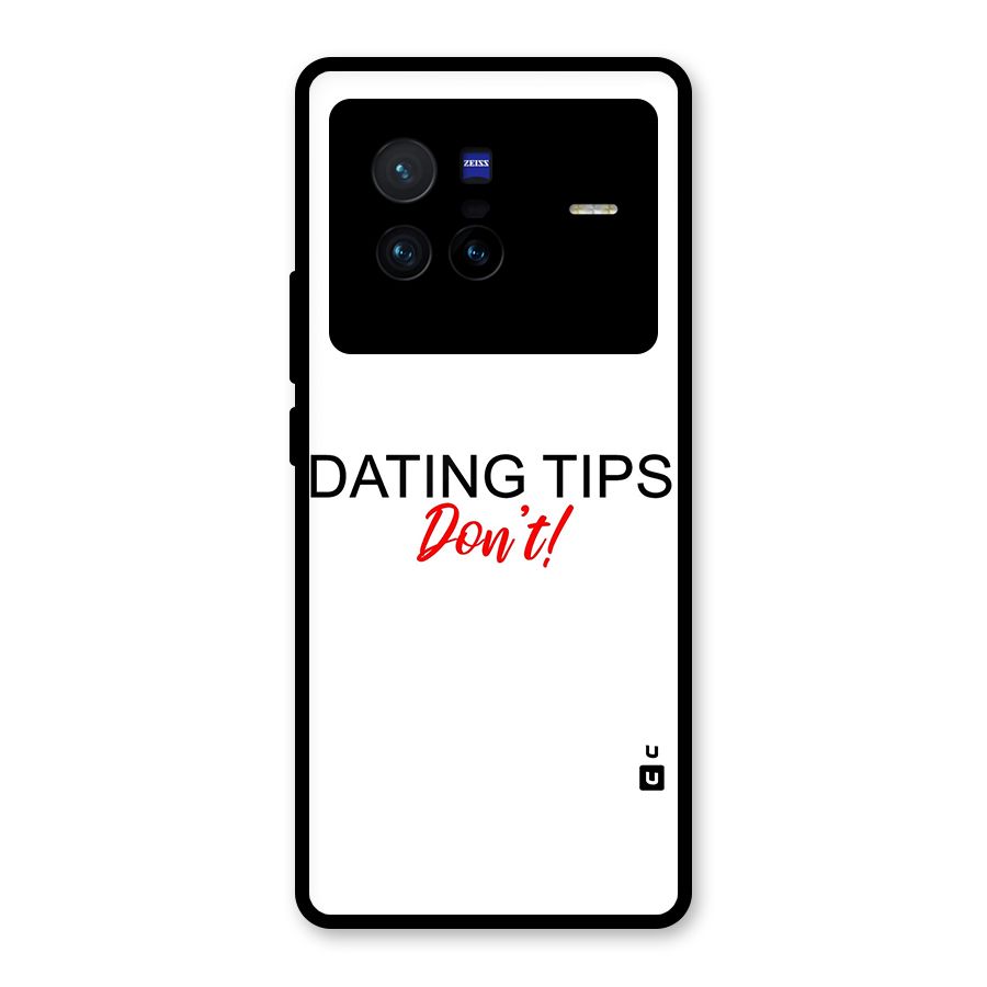 Expert Dating Tip Glass Back Case for Vivo X80