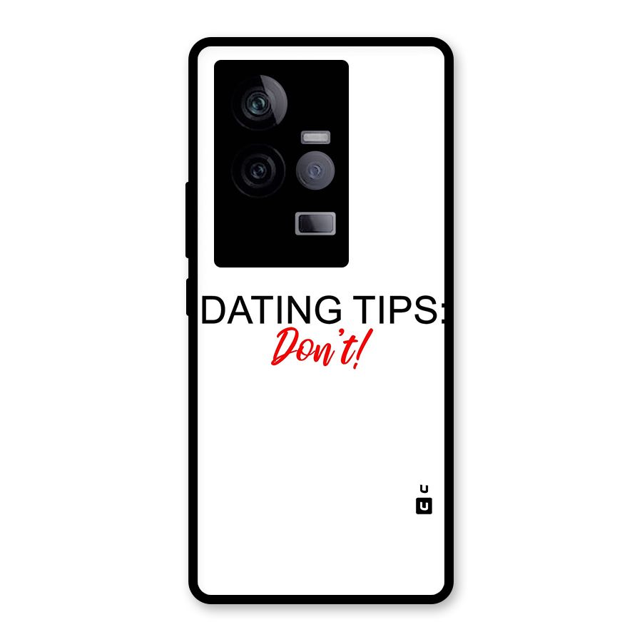 Expert Dating Tip Glass Back Case for Vivo iQOO 11 5G