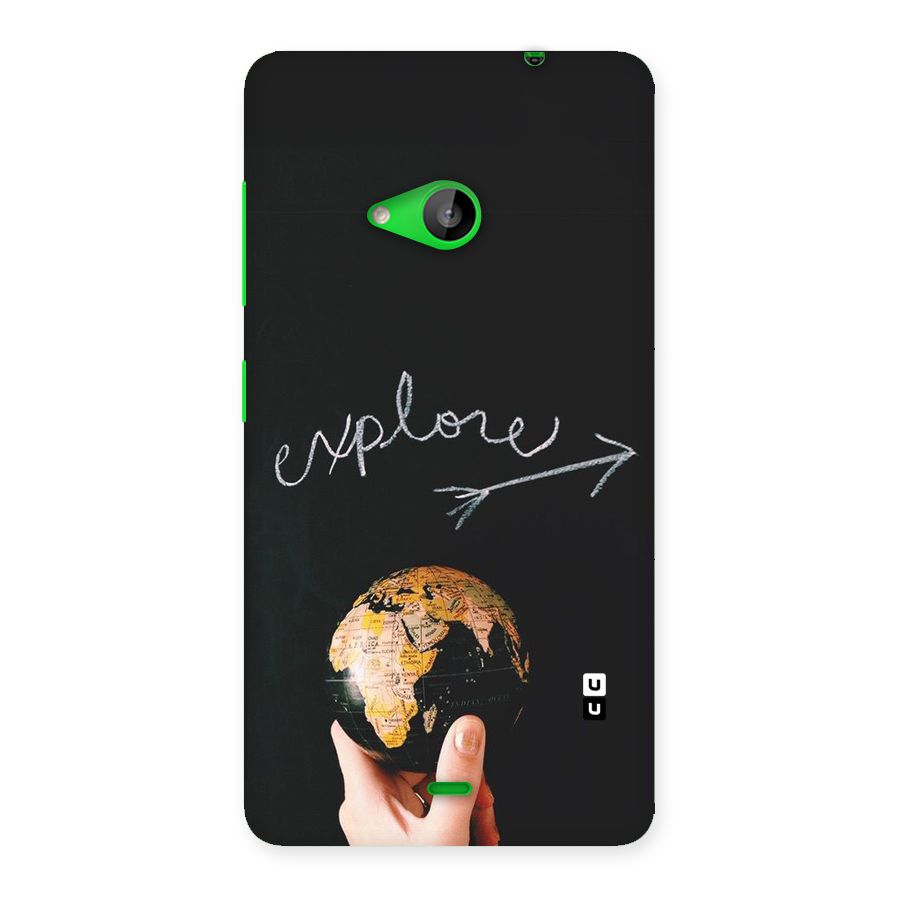 Explore World Back Case for Lumia 535