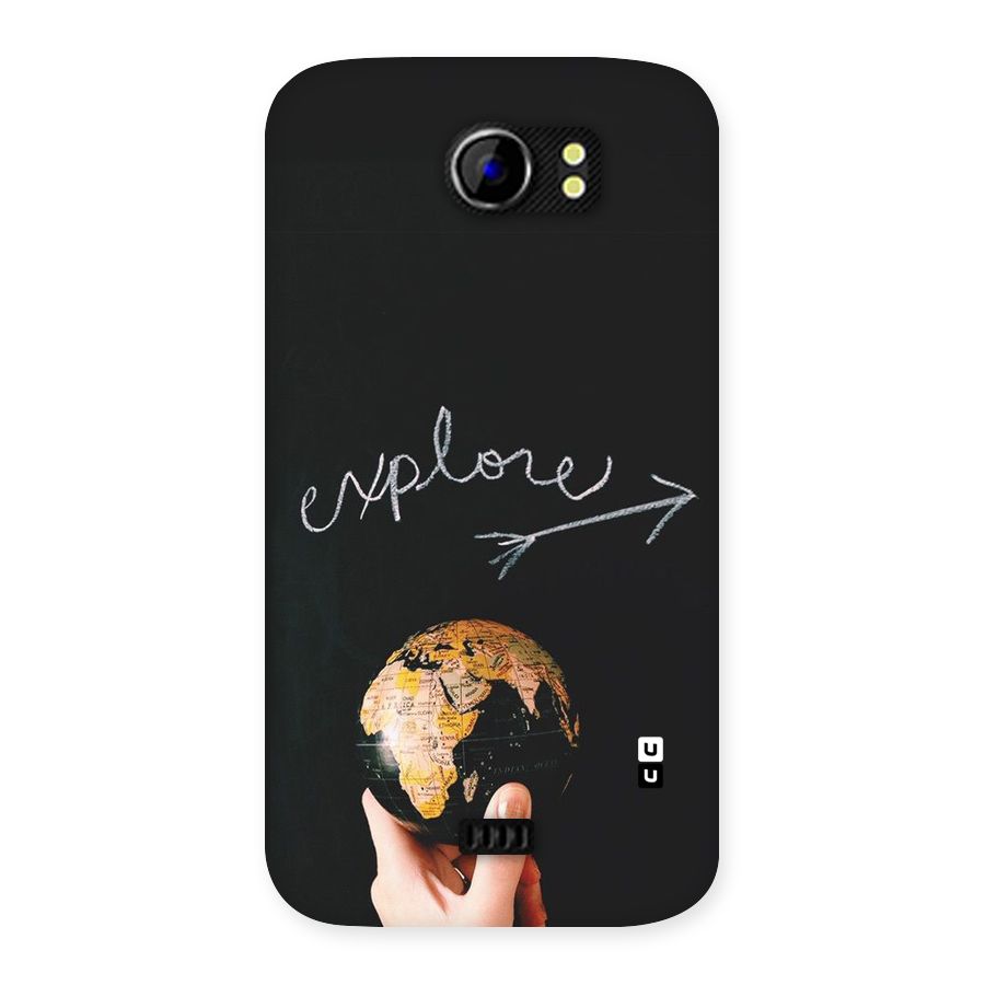Explore World Back Case for Micromax Canvas 2 A110