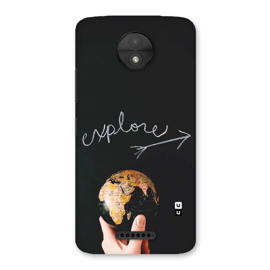 Explore World Back Case for Moto C