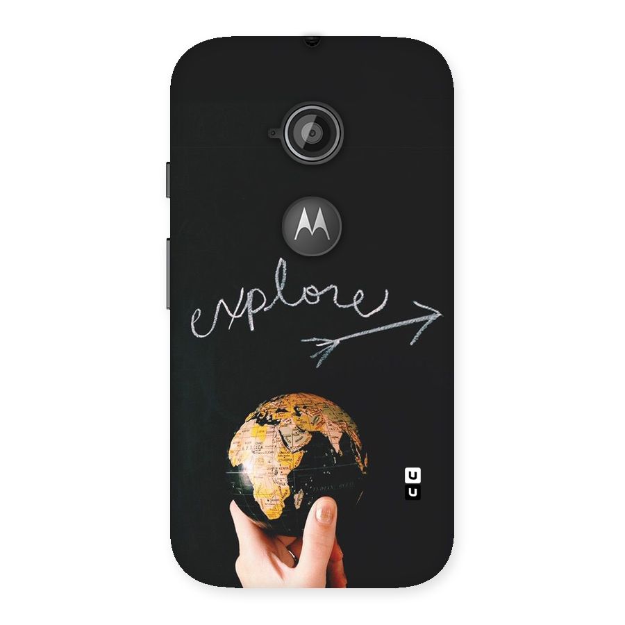 Explore World Back Case for Moto E 2nd Gen