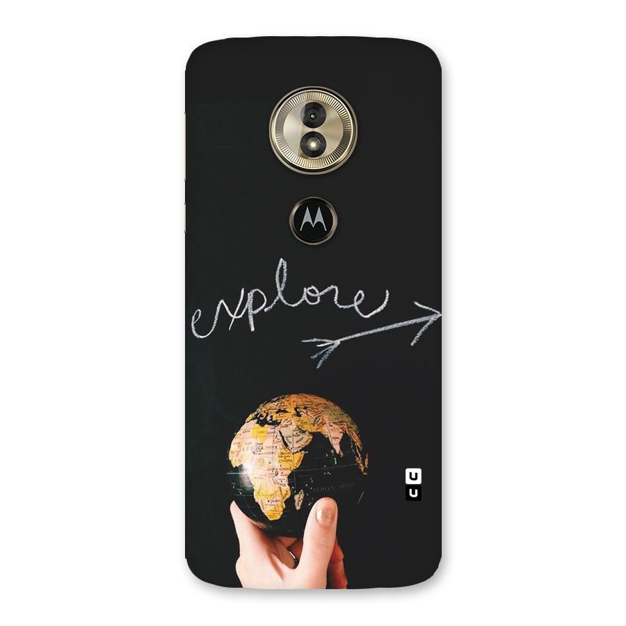 Explore World Back Case for Moto G6 Play