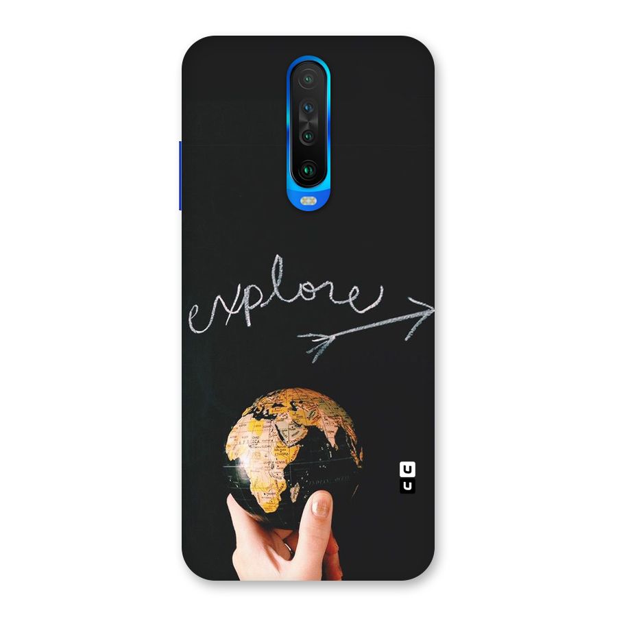 Explore World Back Case for Poco X2