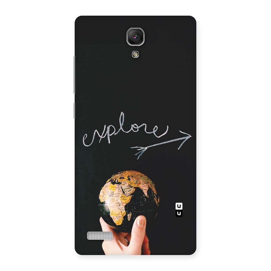 Explore World Back Case for Redmi Note