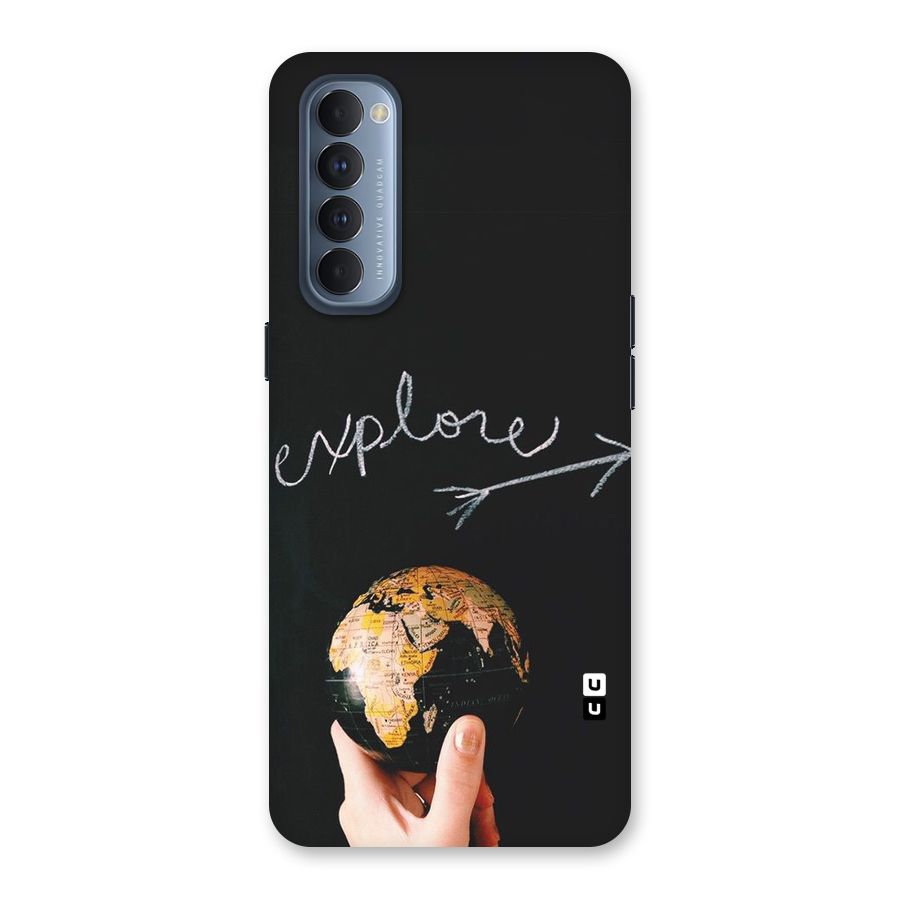 Explore World Back Case for Reno4 Pro