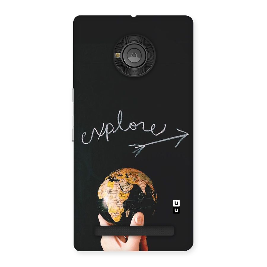 Explore World Back Case for Yu Yunique