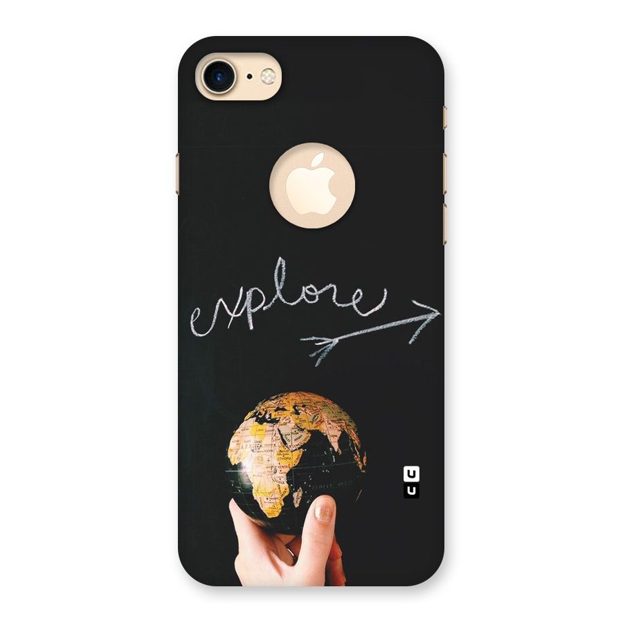 Explore World Back Case for iPhone 7 Logo Cut