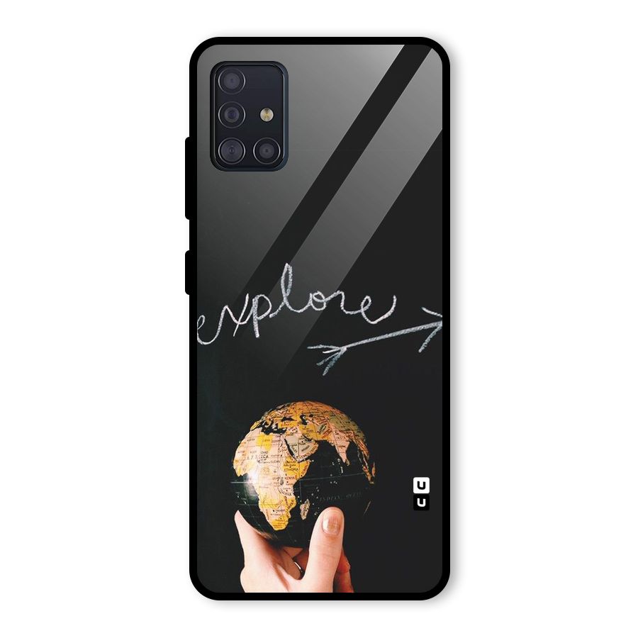 Explore World Glass Back Case for Galaxy A51