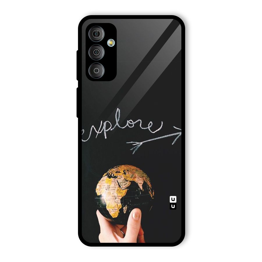 Explore World Glass Back Case for Galaxy F23