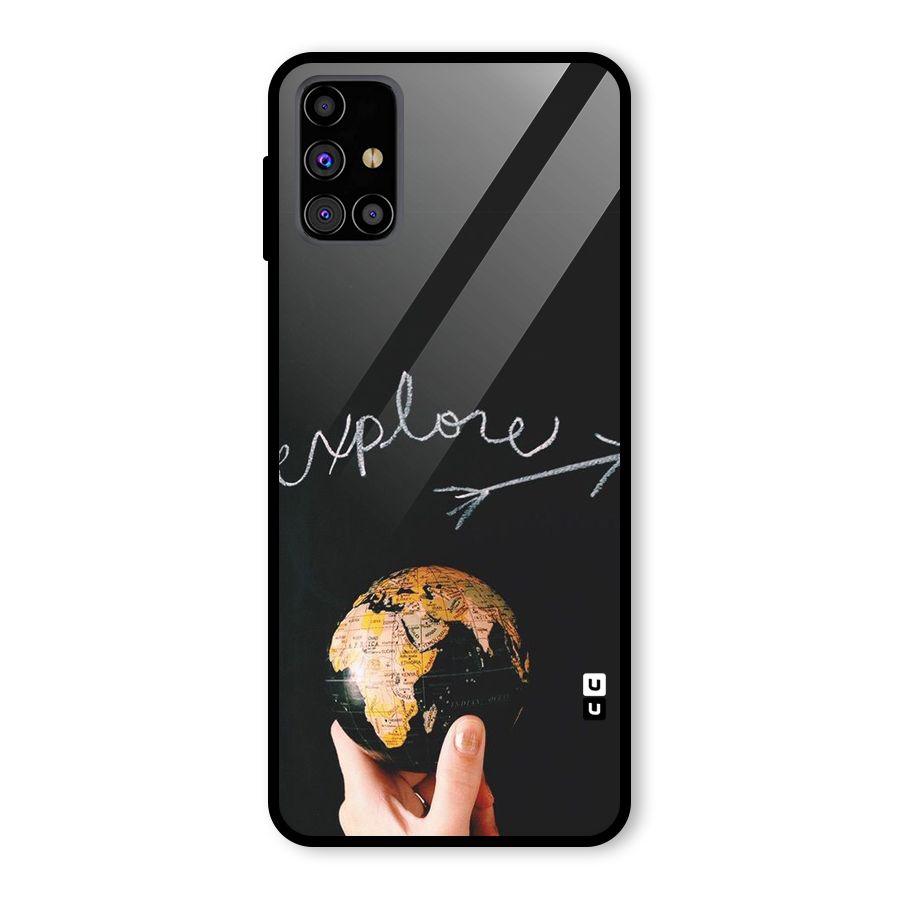 Explore World Glass Back Case for Galaxy M31s