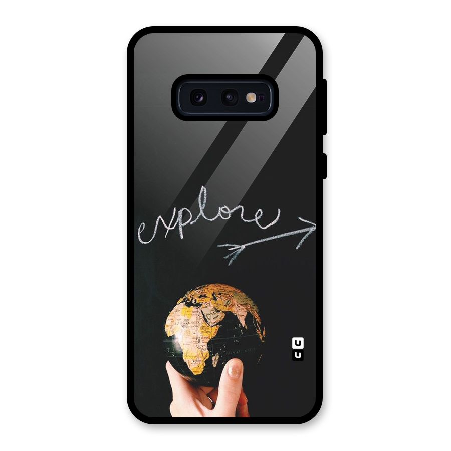 Explore World Glass Back Case for Galaxy S10e