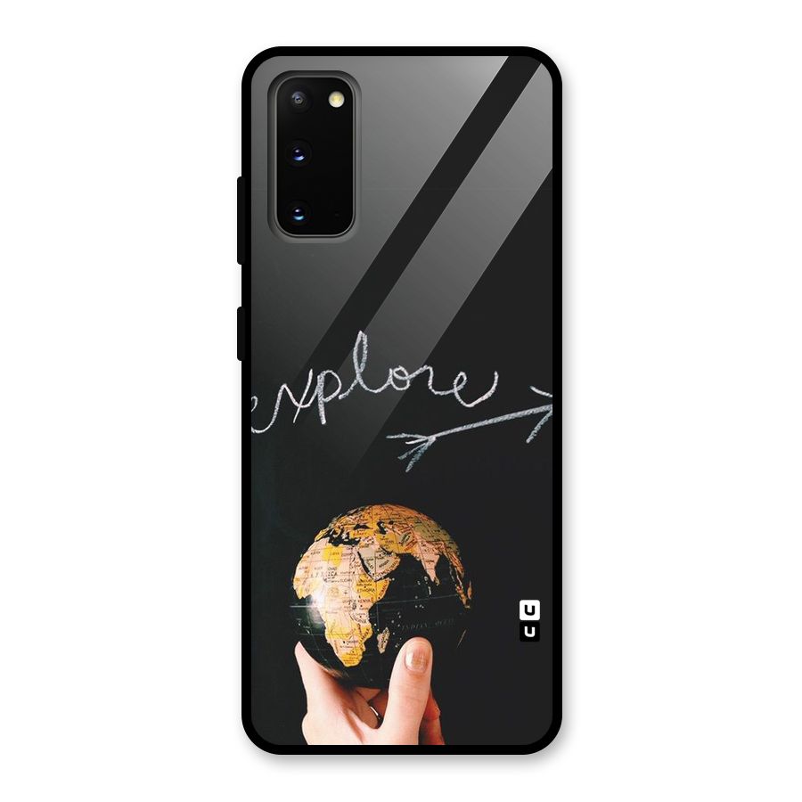 Explore World Glass Back Case for Galaxy S20