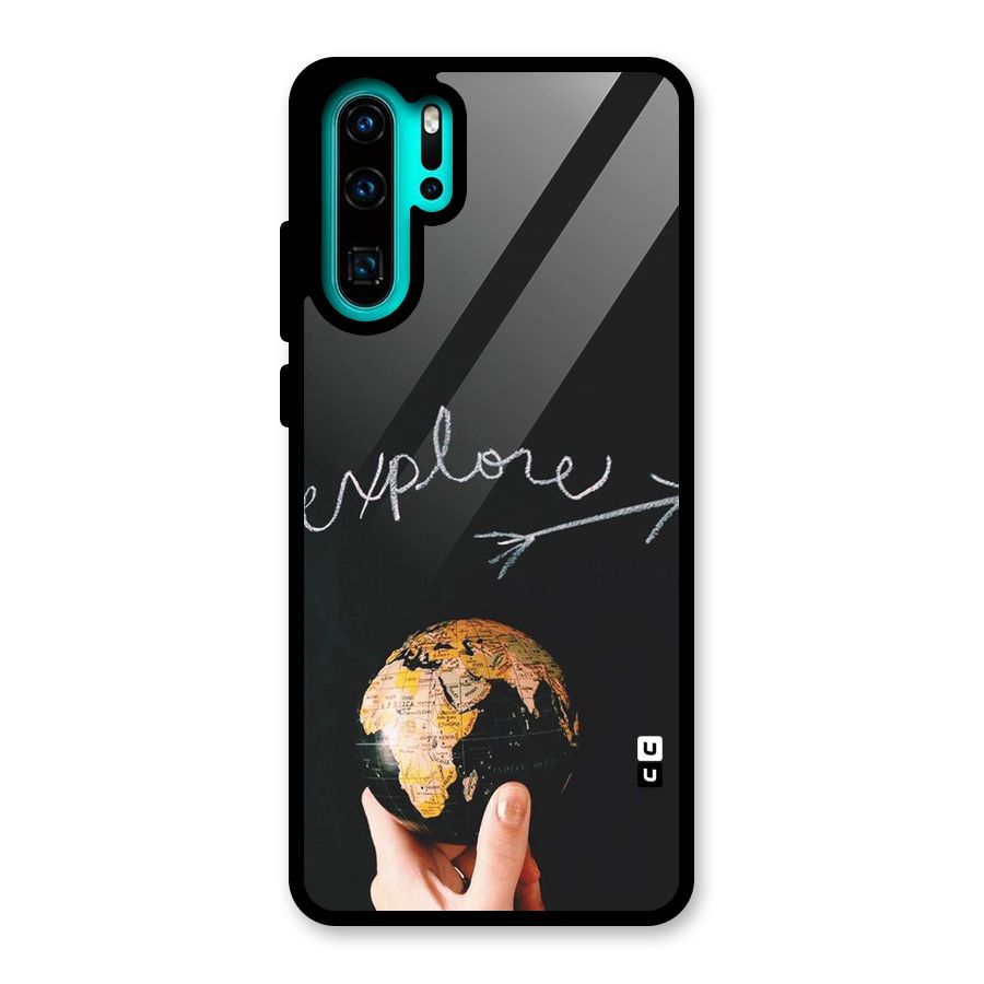 Explore World Glass Back Case for Huawei P30 Pro