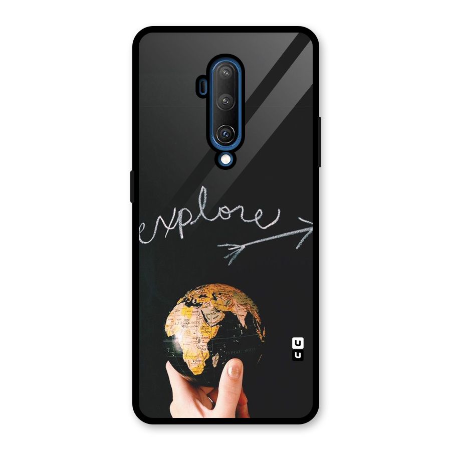 Explore World Glass Back Case for OnePlus 7T Pro