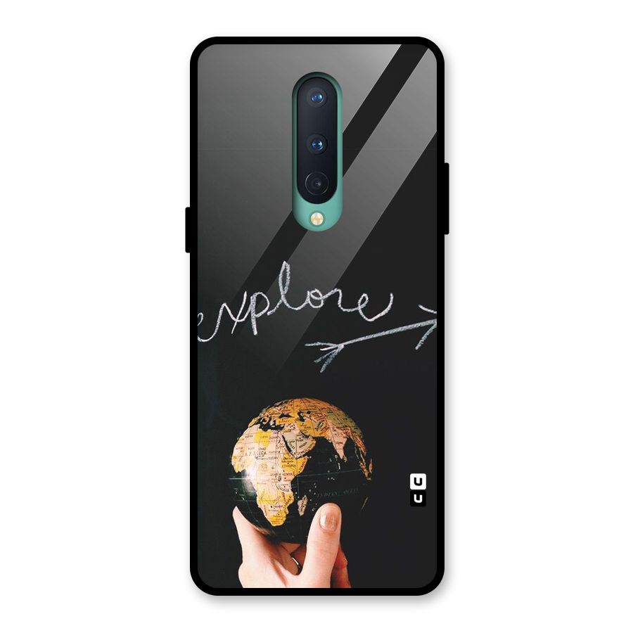 Explore World Glass Back Case for OnePlus 8