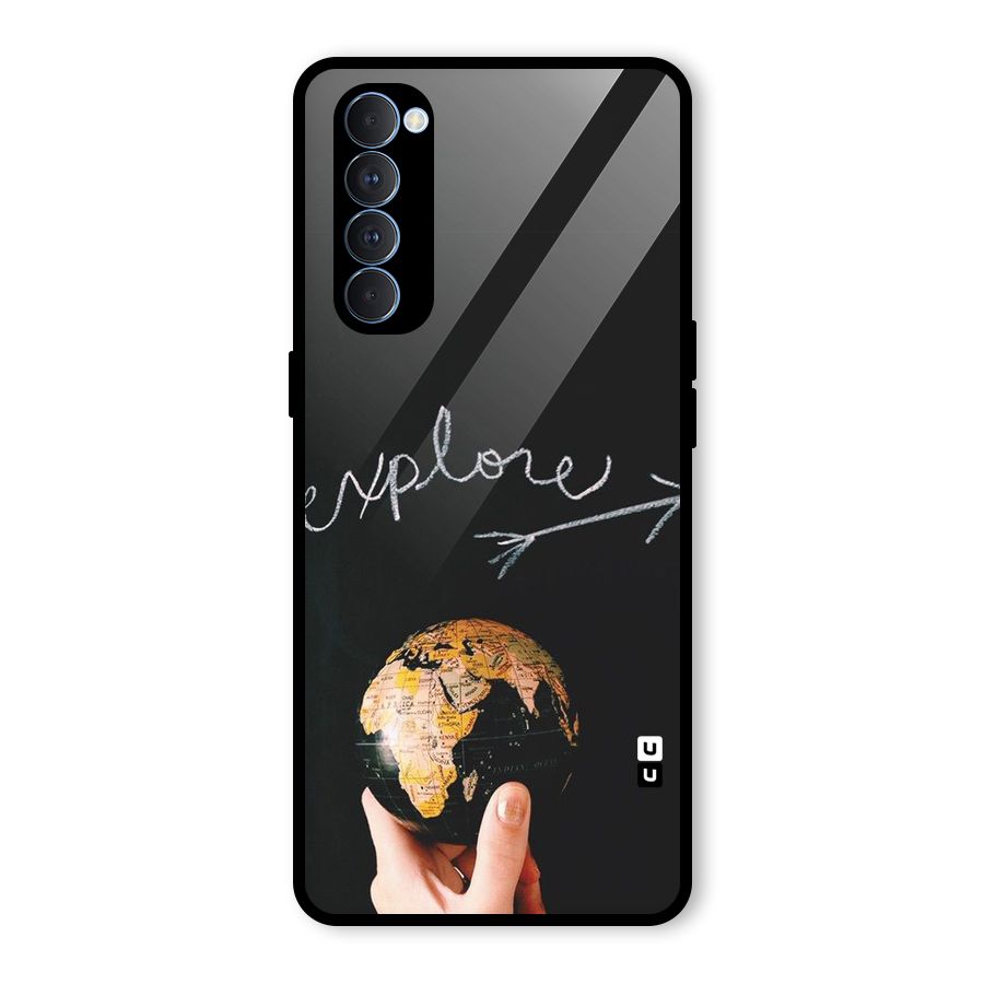 Explore World Glass Back Case for Oppo Reno4 Pro