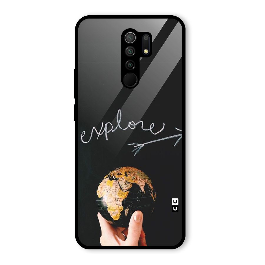 Explore World Glass Back Case for Poco M2