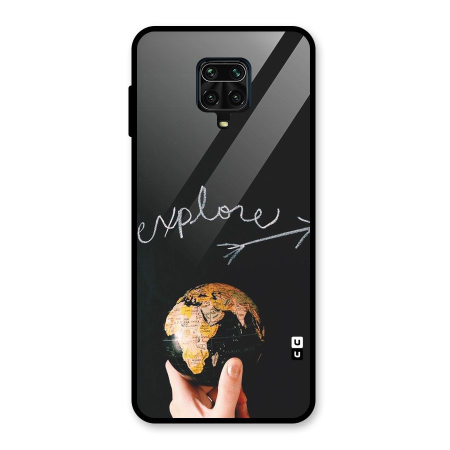 Explore World Glass Back Case for Poco M2 Pro
