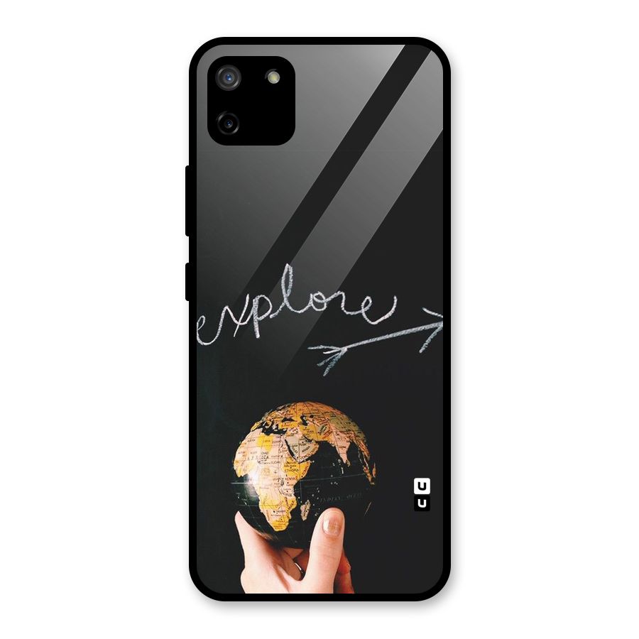 Explore World Glass Back Case for Realme C11