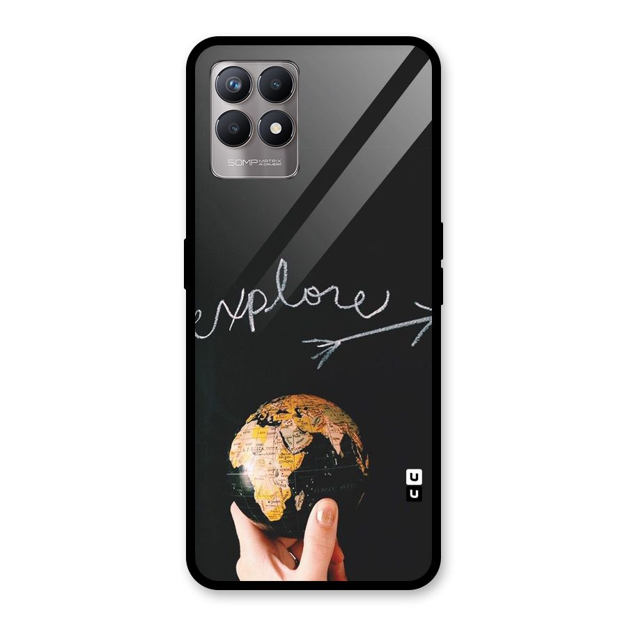 Explore World Glass Back Case for Realme Narzo 50