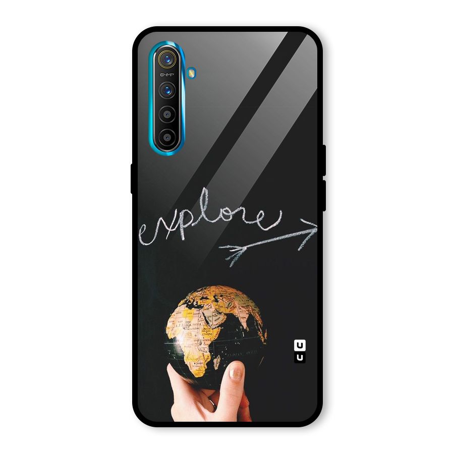 Explore World Glass Back Case for Realme X2