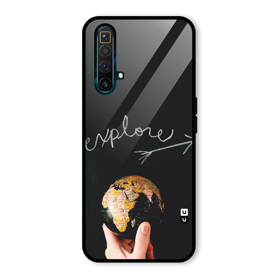 Explore World Glass Back Case for Realme X3