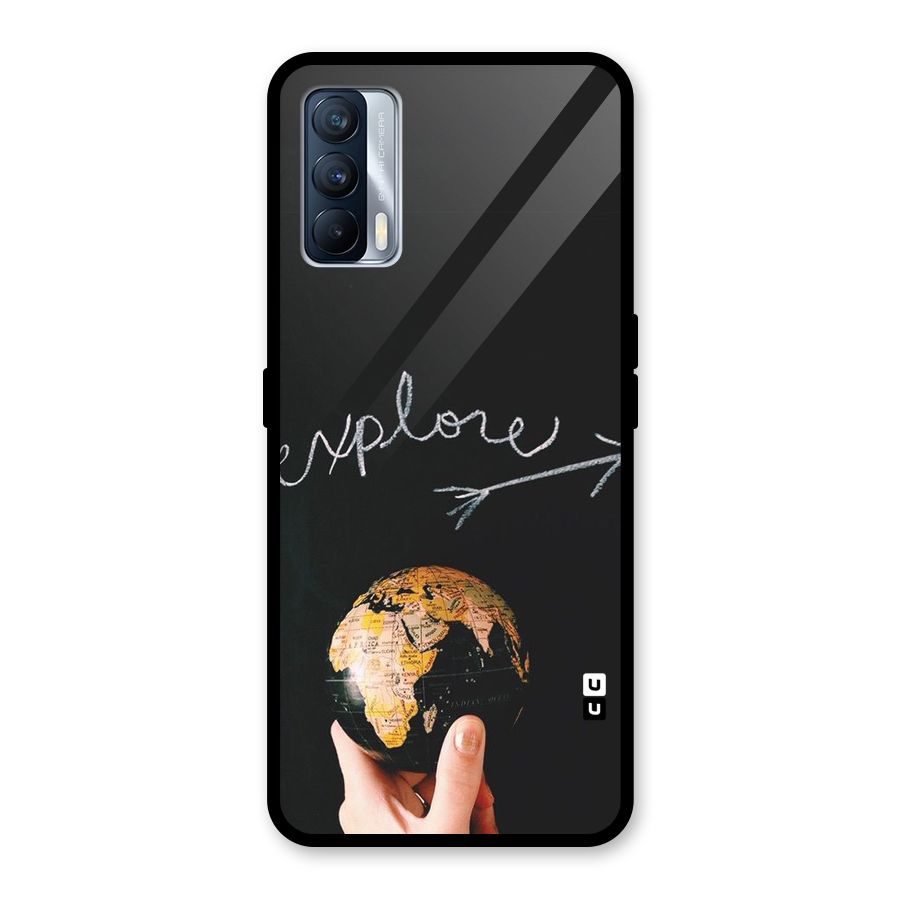 Explore World Glass Back Case for Realme X7