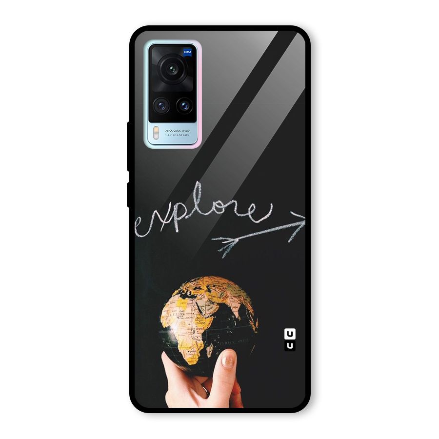 Explore World Glass Back Case for Vivo X60