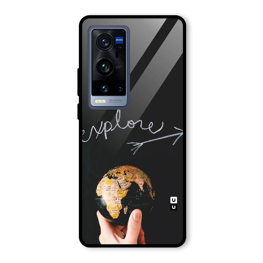 Explore World Glass Back Case for Vivo X60 Pro Plus
