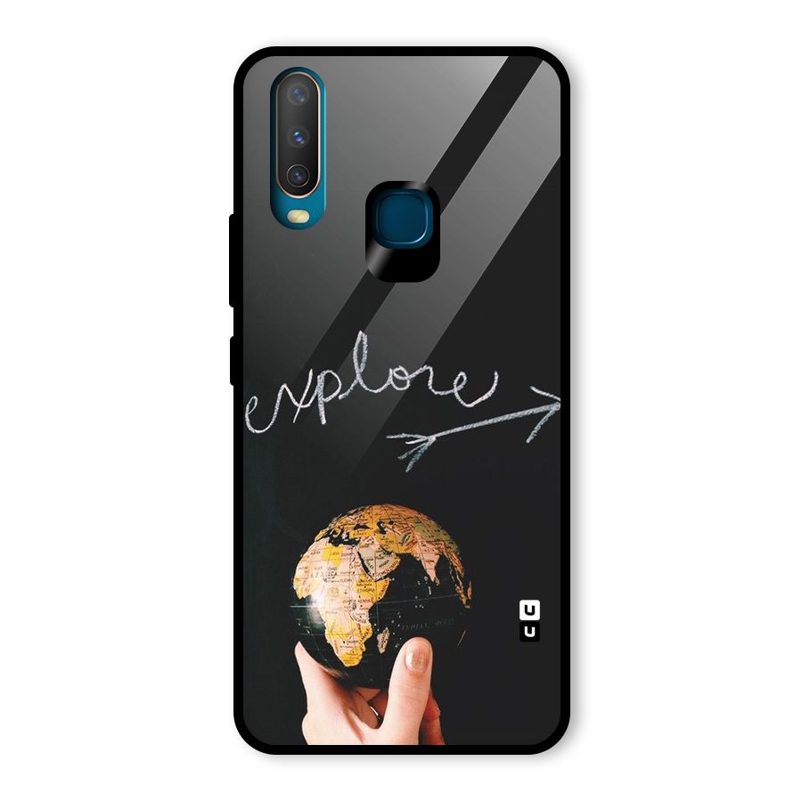 Explore World Glass Back Case for Vivo Y15